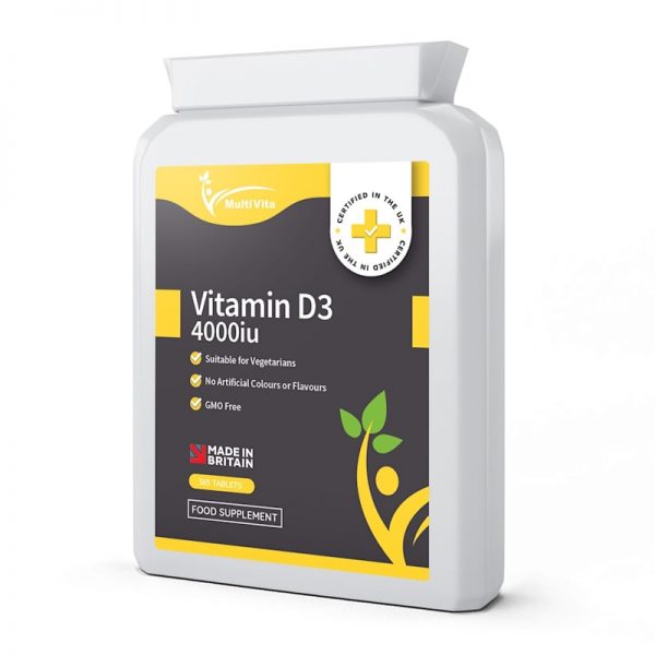 Vitamin D3 4000iu 365 Tablets - Multivita