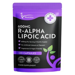 R-Alpha Lipoic Acid R-ALA 600mg Per Serving 120 Capsules Special Intro Price