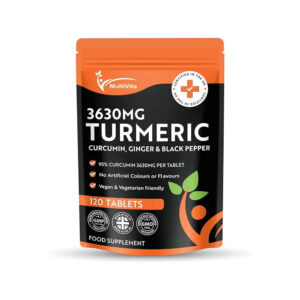 Turmeric Curcumin, Ginger & Black Pepper 120 Tablets