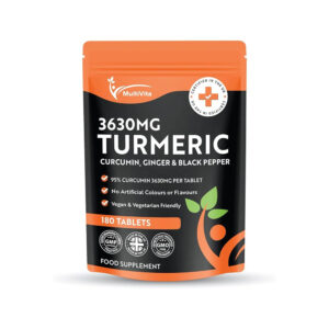 Turmeric Curcumin, Ginger & Black Pepper 180 Tablets