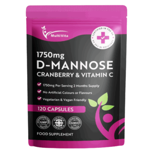 D-Mannose Cranberry & Vitamin C 1,750mg 120 Capsules
